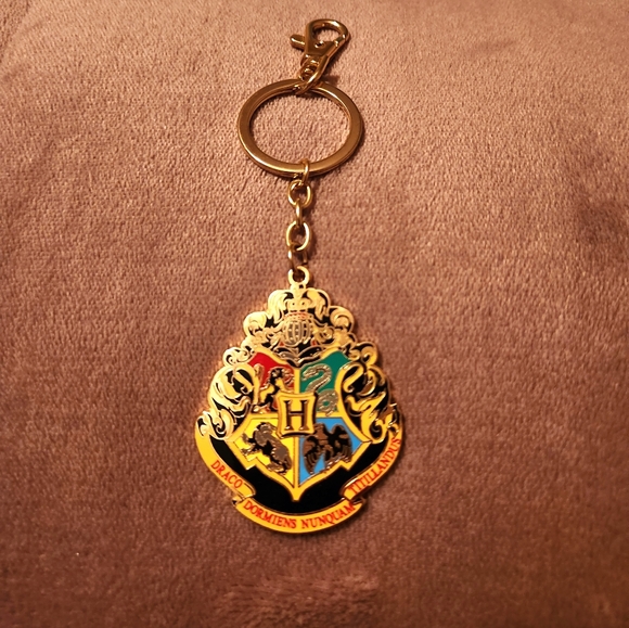 SOLD -Hogwarts house/Harry Potter gold keychain - Picture 1 of 3